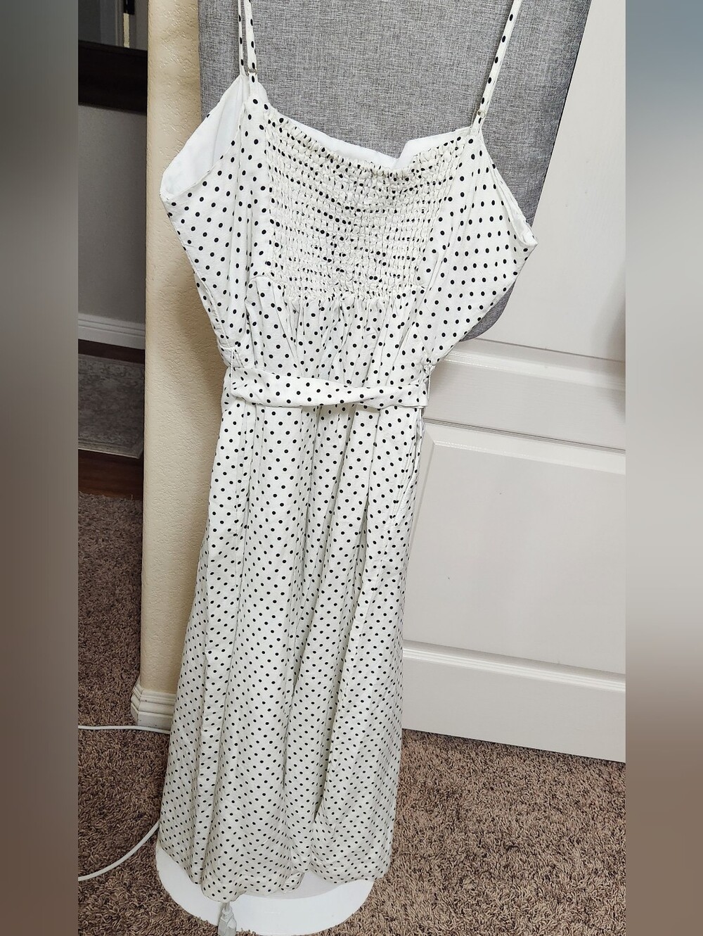 NWT Kate Spade x Target Mini Polka Dot Tie-Waist Midi Dress L Large - Picture 7 of 11